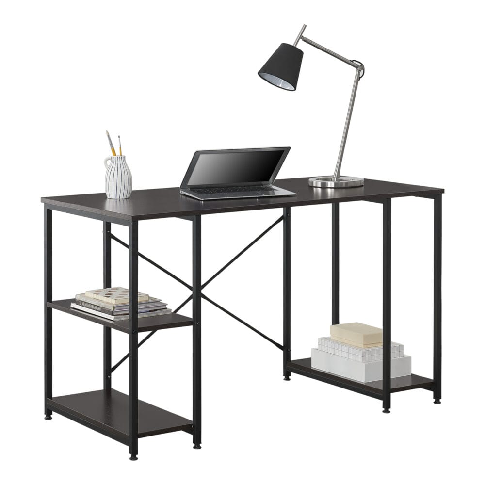 Schreibtisch Aarhus 75x120x60 cm mit 3 Ablagen