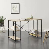 Schreibtisch Aarhus 75x120x60 cm mit 3 Ablagen