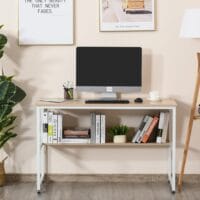 Schreibtisch Bürotisch mit Ablage 120x60x75cm