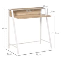 Schreibtisch Computertisch Bürotisch mit Ablagefach 84x45x85cm