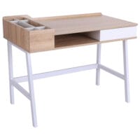 Schreibtisch Computertisch Bürotisch sechs Ablagefächern 100x55x81.5cm