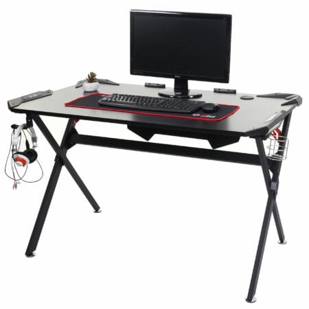 Schreibtisch Computertisch Gaming 120x75cm schwarz