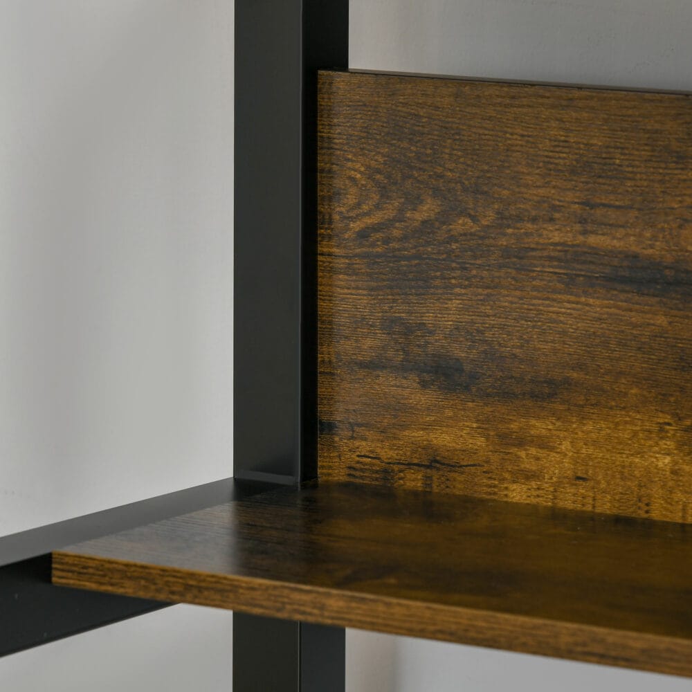 Schreibtisch Computertisch mit Ablage Rustikal Braun 120x60x85cm