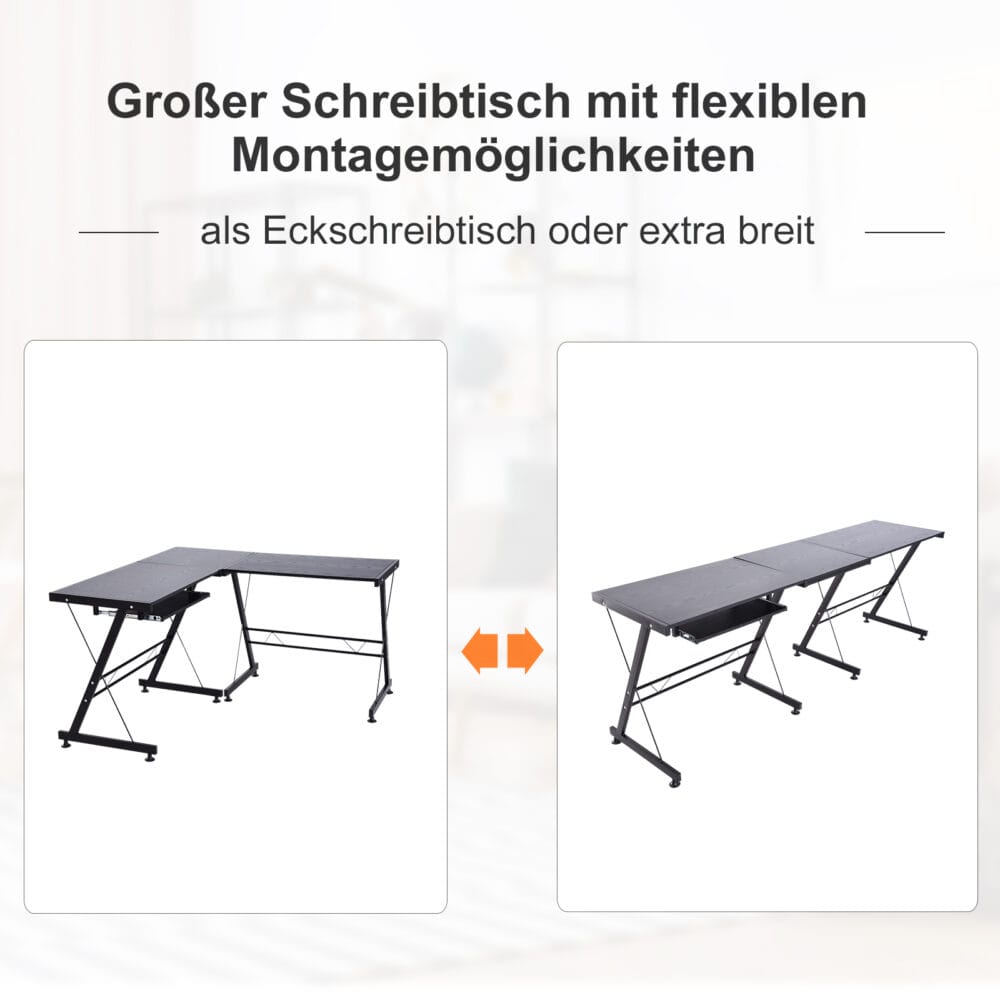 Schreibtisch Flexible Eck-Schreibtisch 210x50x73.5cm