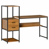 Schreibtisch Industriell mit 2 Schubladen 140x50x110cm