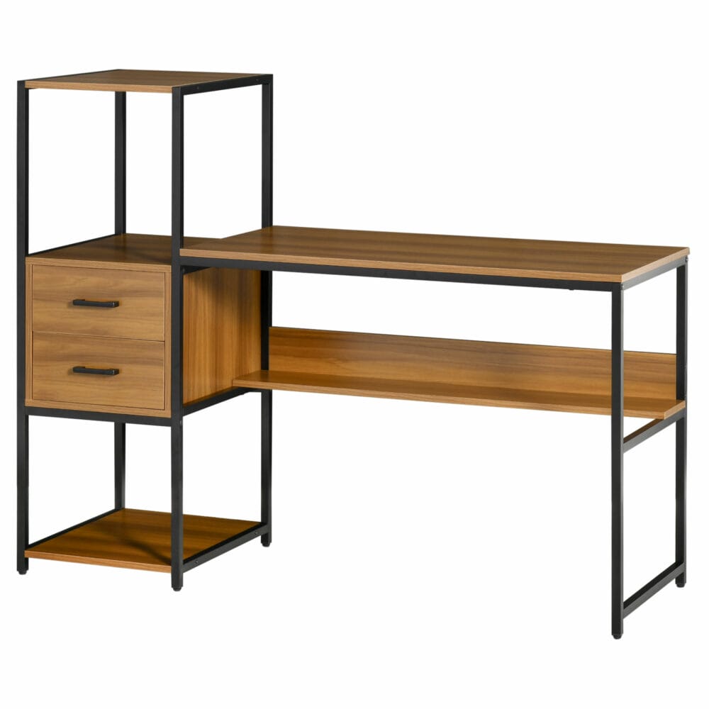 Schreibtisch Industriell mit 2 Schubladen 140x50x110cm