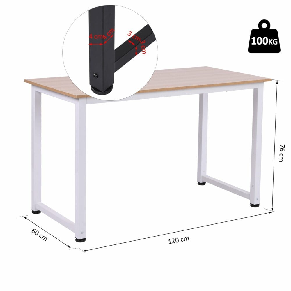 Schreibtisch Küchentisch Computertisch 120x60x76cm