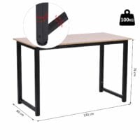 Schreibtisch Küchentisch Computertisch 120x60x76cm