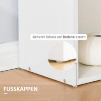 Schreibtisch Küchentisch mit Regal weiss 120x55x120cm