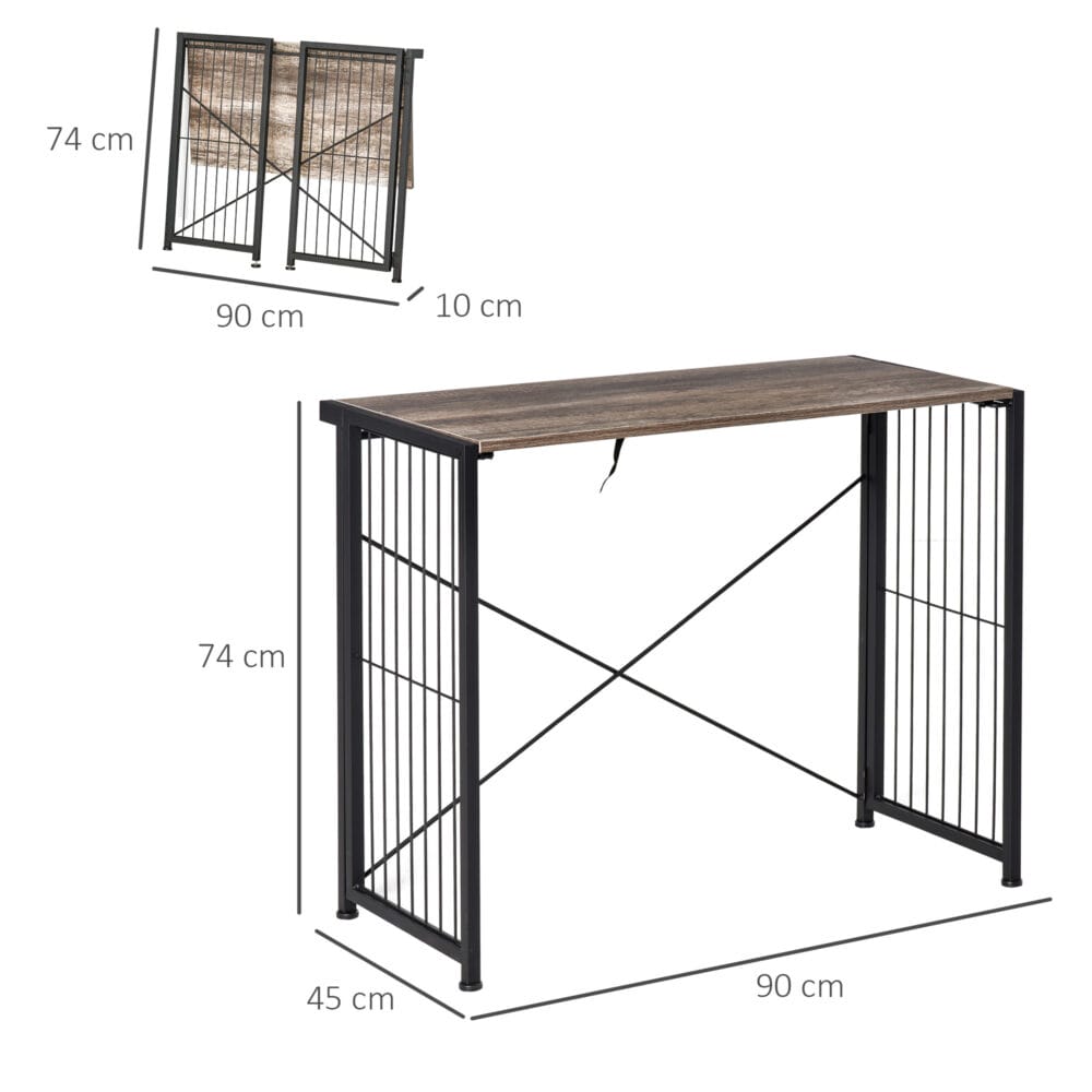 Schreibtisch mit Metallrahmen 90x45x74cm
