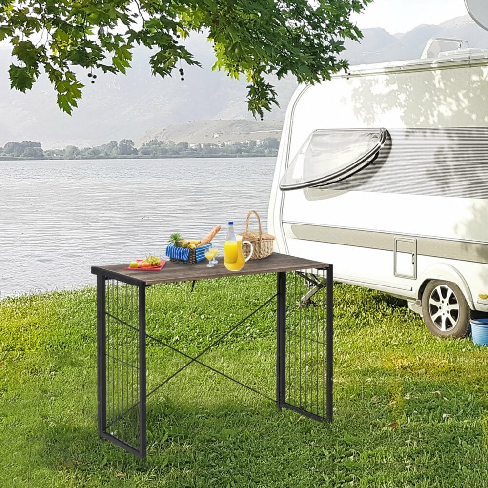Schreibtisch mit Metallrahmen 90x45x74cm