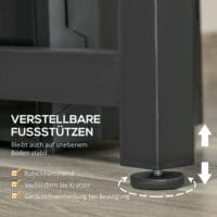 Schreibtisch mit Monitorerhöhung Rustikal 120x60x73.5cm