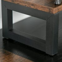 Schreibtisch mit Monitorerhöhung Rustikal 120x60x73.5cm