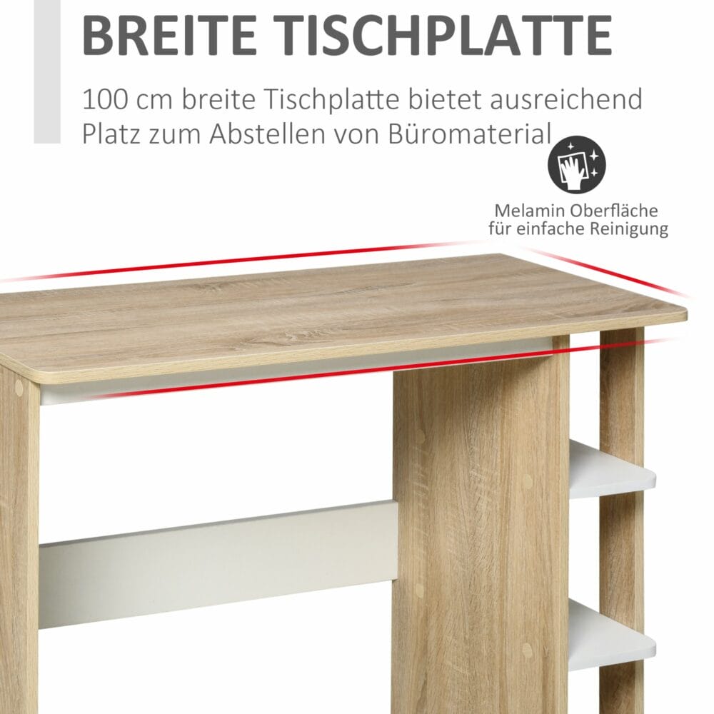 Schreibtisch mit Regal 100x44x74cm