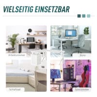 Schreibtisch mit Schubladen Eck-Schreibtisch 143.5x143.5x76cm