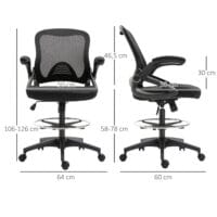 Schreibtischstuhl ergonomischer Bürostuhl Drehstuhl 360° Mesh