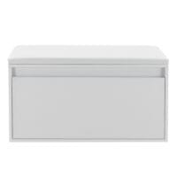 Sitzbank Degerfors 80x39x45cm mit Schublade Weiss