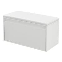 Sitzbank Degerfors 80x39x45cm mit Schublade Weiss