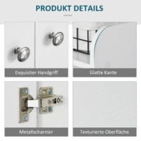 Schuhschrank Schuhregal Kommode weiss