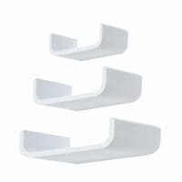 Schweberegal 3tlg. Bücherregal Regal Set weiss