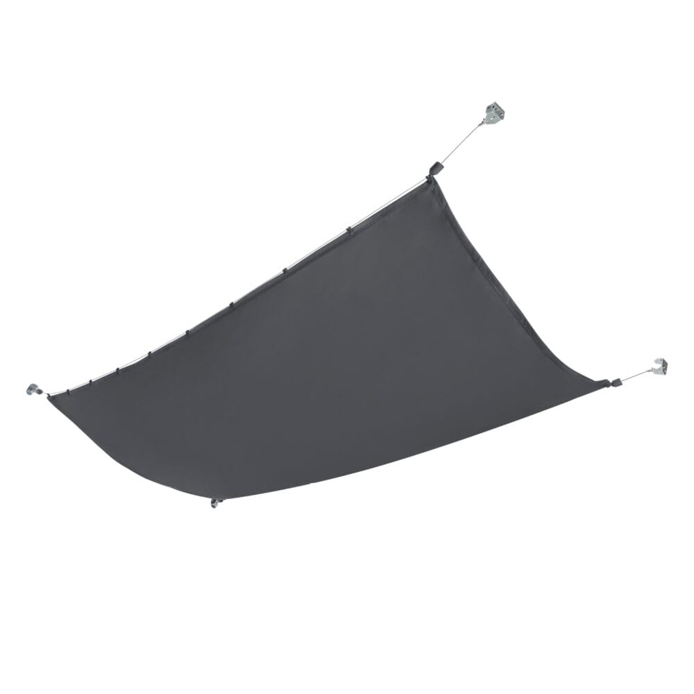 Seilspannmarkise Braga 140x420cm Dunkelgrau