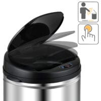 Sensor Mülleimer mit Automatik Edelstahl 56 l