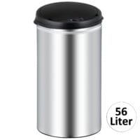 Sensor Mülleimer mit Automatik Edelstahl 56 l