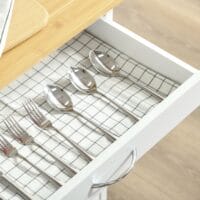 Servierwagen Küchenwagen Kücheninsel mit 2 Türen