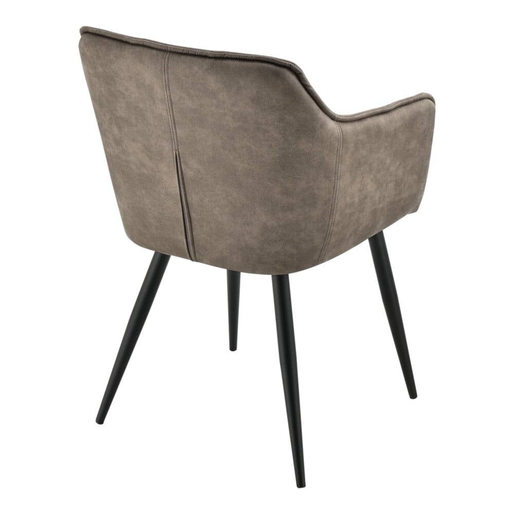 Sessel Birmingham 79x56x54 cm Wildlederimitat Taupe