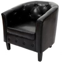 Sessel Newport Clubsessel Chesterfield ~ schwarz