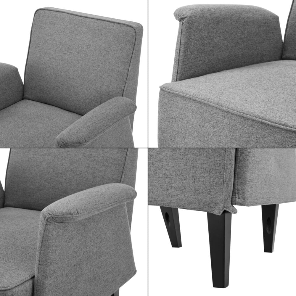 Polstersessel Diespeck Grau