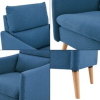 Polstersessel Eitting Blau