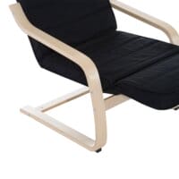 Sessel mit verstellbarer Fussstütze Birkenholz