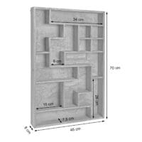 Setzkasten Wandregal Shabby 70x45x8cm