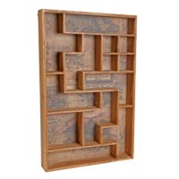 Setzkasten Wandregal Shabby 70x45x8cm