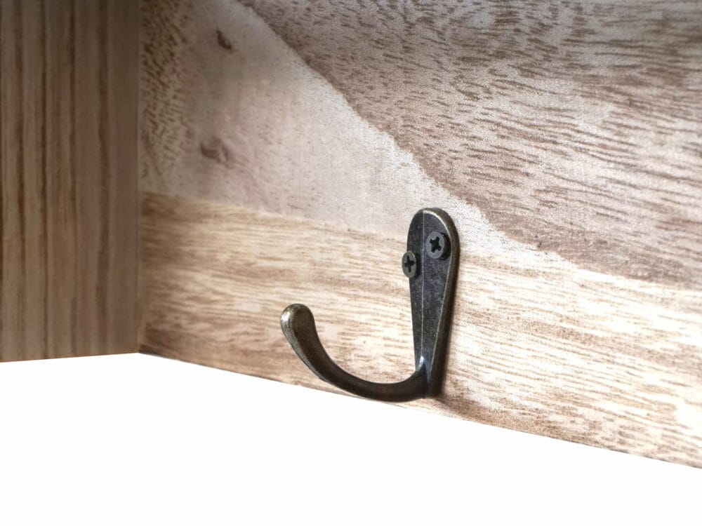 Shabby Chic Garderobe mit 5 Schubladen Vintage natur