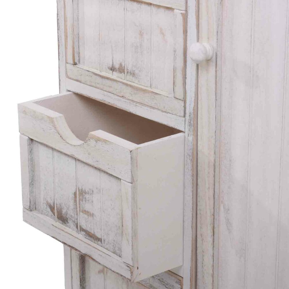 Shabby Chic Kommode 4 Schubladen ~ weiss