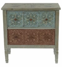 Shabby Chic Kommode Aveiro Vintage 80x79x40cm