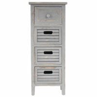 Shabby Chic Kommode Vintage grau