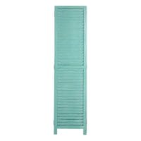 Shabby Chic Paravent Trennwand 170x120cm - grün