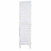 Shabby Chic Paravent Trennwand 170x162cm - weiss