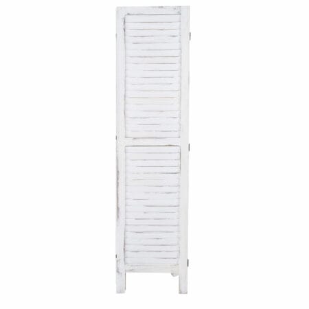 Shabby Chic Paravent Trennwand 170x162cm - weiss