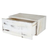 Shabby Chic Wandregal Dinant 21x46x30cm ~ weiss