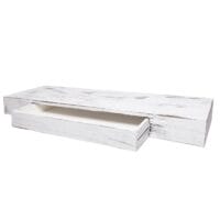 Shabby Chic Wandregal Schweberegal 80x25x8cm weiss