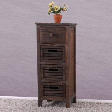 Shabby Kommode 74x30x25cm Vintage braun