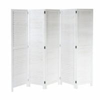 Shabby-Look Paravent Vintage 170x205cm weiss
