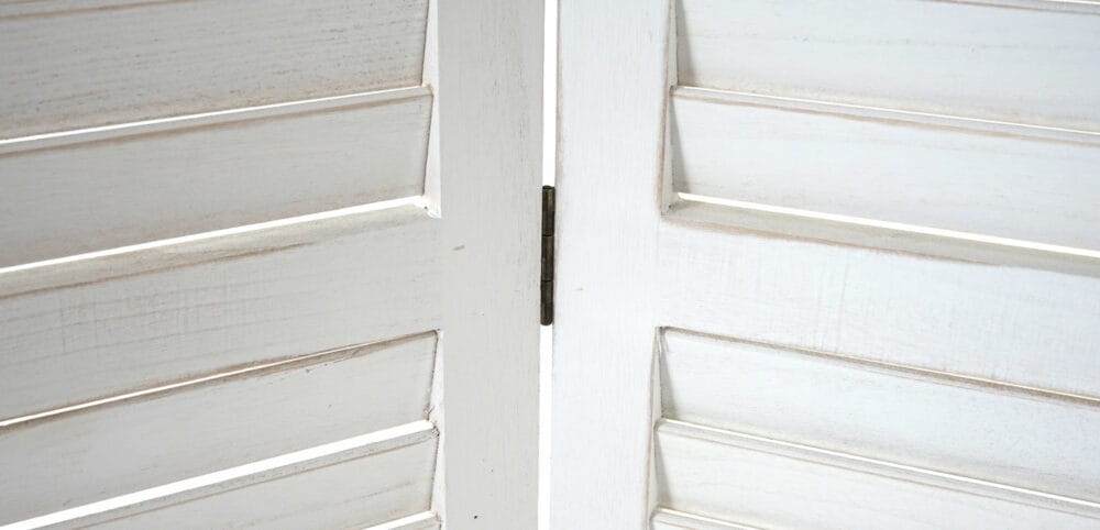 Shabby-Look Paravent Vintage 170x205cm weiss