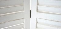 Shabby-Look Paravent Vintage 170x205cm weiss