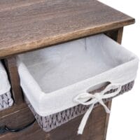 Shabby Schuhkipper Schuhschrank Schuhregal 100x60x24cm braun