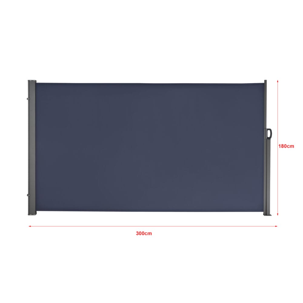 Seitenmarkise Mulhacén 180x300cm Dunkelblau